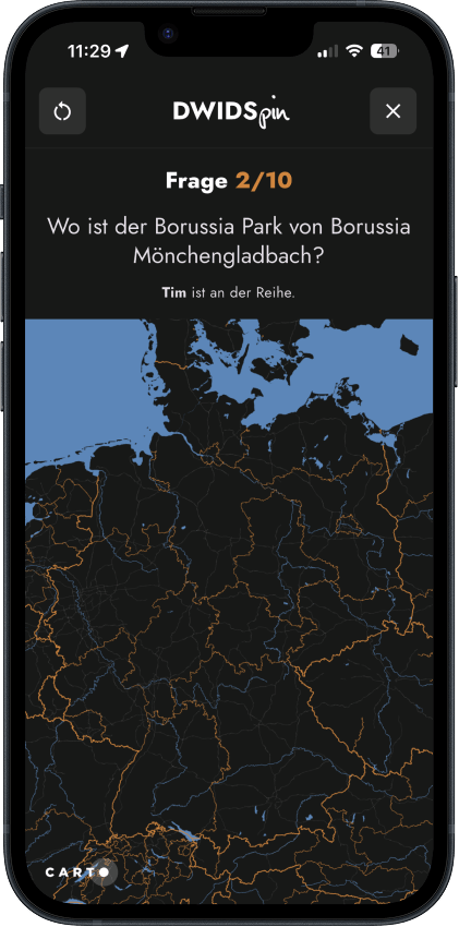 DWIDSpin in der DWIDSwoch-App